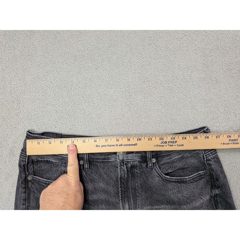 American Eagle Outfitters Womens Charcoal Black Baggy Jeans Size 14 Short - Picture 7 of 12